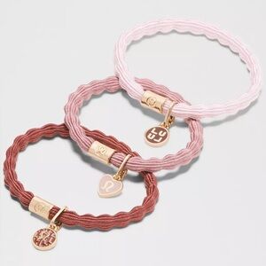 Lululemon (3) Charm Hair Ties/ Stretch Bracelets